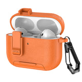 Protective Case Compatible With AirPods Pro 3 2025 Shockproof Cover with Keychain Hook Orange