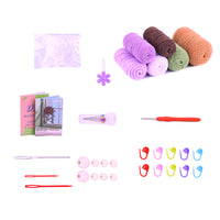 Knitting Kit for Beginners Hanging Potted Plants Needlework Starter Kit Style 1