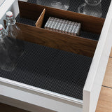 Non-Adhesive Drawer and Shelf Liner for Cabinets Black