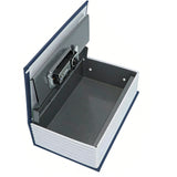 Book Secure with Combination Lock for Cash Jewelry Blue