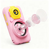 2 in 1 Smart Phone Toy with Microscope Camera Mini Pocket Handheld STEM Educational Toy - Pink