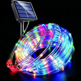 Solar Rope Lights 12m 100 LED with 8 Modes for Parties and Weddings Multicolor