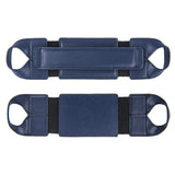 360 Degree Rotating Tablet Holder Stand with PU Leather Hand Strap Blue