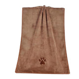 70x140cm Microfiber Dog Towels for Drying Dogs Shower & Bath Supplies Coffee