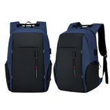 Travel Laptop Backpack with USB Charging Port – Fits 15.6 Inch Laptop School Bag Blue
