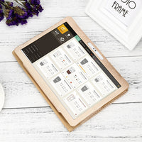 10-10.1 Inch Universal Tablet Case with 360° Rotatable Stand Gold