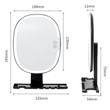 Shower Mirror Fogless for Shaving Anti-Fog Shaving Mirror with Razor Holder for Shower Room Round