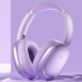 Over Ear Bluetooth Wireless Headphones Lightweight Foldable for Travel Home and Office Purple
