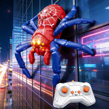 360 Rotating RC Wall Climbing Spider Toy Remote Control Red