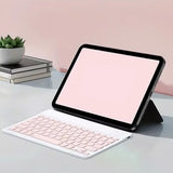Ultra-Slim Portable Wireless Bluetooth Keyboard & Mouse Combo for Tablets and Laptops Pink