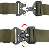 Nylon Tactical Belt Quick-Release for Outdoor Work Army Green