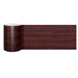 Border Peel &Stick Wood Grain Wallpaper Border Removable Waterproof Bathroom Sticker Red