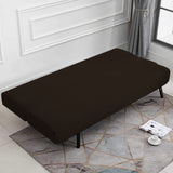 Stretch Armless Cover Sofa Bed Slipcover Protector Elastic Futon Protector Coffee