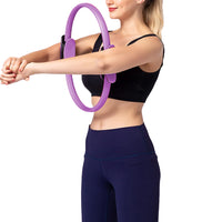 Pilates Ring Resistance Training Tool Yoga Exercise Magic Circle Grip Purple