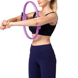 Pilates Ring Resistance Training Tool Yoga Exercise Magic Circle Grip Purple