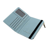 RFID Blocking Passport Holder Card Holder Travel Wallet Blue