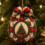 Christmas Patchwork Ball DIY Craft Kit for Adults Ornaments Style 3