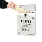 Locking Metal Mailbox Wall Mounted Key Lock Post Box Letter Box Beige
