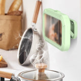 Telescopic Touchable Shower Phone Case Waterproof Shower Phone Holder Anti-Fog Phone Mount Box Green