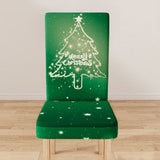 Christmas Chair Cover Slipcovers for Dining Chairs, Holiday Party Decoration Style 3