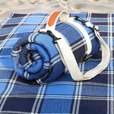 Waterproof Picnic Blanket Beach Outdoor Camping Mat Large Foldable Blue