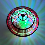 Flying Orb LED Hover Ball Toy – Galaxy Boomerang Spinner with Lights Red