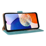 RFID Protective Flip Wallet Case Compatible with Samsung A17 A37 and A57 Aqua Green