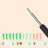 Visual WiFi Ear Wax Remover Wireless Ear Scoop with Camera Ear Cleaning Removal Pick Tool with Base Black