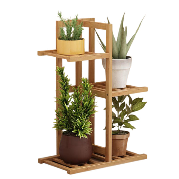 Bamboo Flower Shelf Rack Plant Stand Pots Display Corner Shelving Home Decor