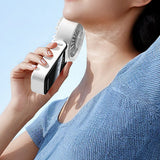 Handheld Foldable High-Speed Fan – Portable for Travel Outdoor Home and Office Off White