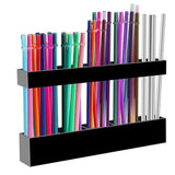 Reusable Straw Holder for Cabinet Door Kitchen Cupboard Storage Organizer Black