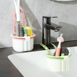 Colander Strainer Skimmer Basket Filter Drain Kitchen Sink Rack with Quick Release Bottom Pink