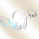 Wireless Bluetooth 5.4 Over-Ear Earbuds IPX5 Waterproof for Sports White
