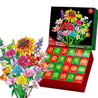 24 Days Surprise Botanical Building Blocks Advent Calendar Christmas Countdown Calendar Box Style 3