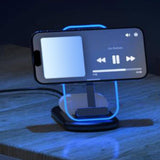 3-in-1 Wireless Charging Station for Apple Devices Wireless Charger Dock with Night Light White