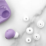 6 Pairs Ear Tips Compatible With Galaxy Buds 2 Pro S/M/L Replacement Soft Earbuds White
