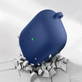 For AirPods Pro Silicone Protective Case Cover with Cleaner Kit and Keychain Blue