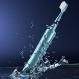 Electric Toothbrush for Adults – Sonic Toothbrush with 6 Brush Heads and Smart Timer Green