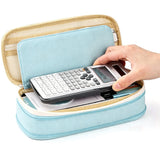 Large Capacity Pencil Case Student Teen Girls Boys Green