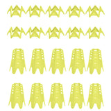 Reusable Plastic Golf Tees Lightweight for Indoor and Outdoor Golf Practice Yellow