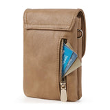 PU Leather Women’s Crossbody Bag with Adjustable Strap Small Cell Phone Purse Khaki