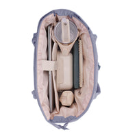 Women’s Handheld Tote Bag – With Cup Holder Compartment and Luggage Sleeve for Travel & Work Purple