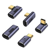 5Pcs USB C Adapter Type C Male to Female Fast Charging Female to Female Adapter for Laptop Tablet Phone