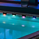 4Pcs Solar Deck Lights Outdoor for Outdoor Garden Stairs and Deck Multicolor