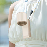 Rechargeable Handheld Portable Fan with Ice Cooler 100-Speed Control Beige