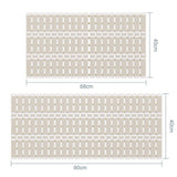 Non-Slip Shower Mat Suction Mounted Bathtub Mat with Drain Holes Beige