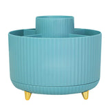 360 Degree Rotating Desk Organizer Dual-Purpose Pencil Pen Holder for Office School Sky Blue