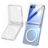 Case and Screen Protector Compatible With Samsung Galaxy Z Flip 8 with Hinge Cover Clear