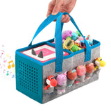 Portable Felt Cloth Storage Bag for Musical Speakers Blue