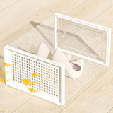 2 Pcs Shoe Storage Boxes Organizers Clear Plastic Stackable for Entryway Closet White